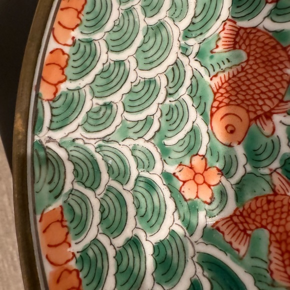 Decorative bowl with goldfish design - Picture 4 of 6